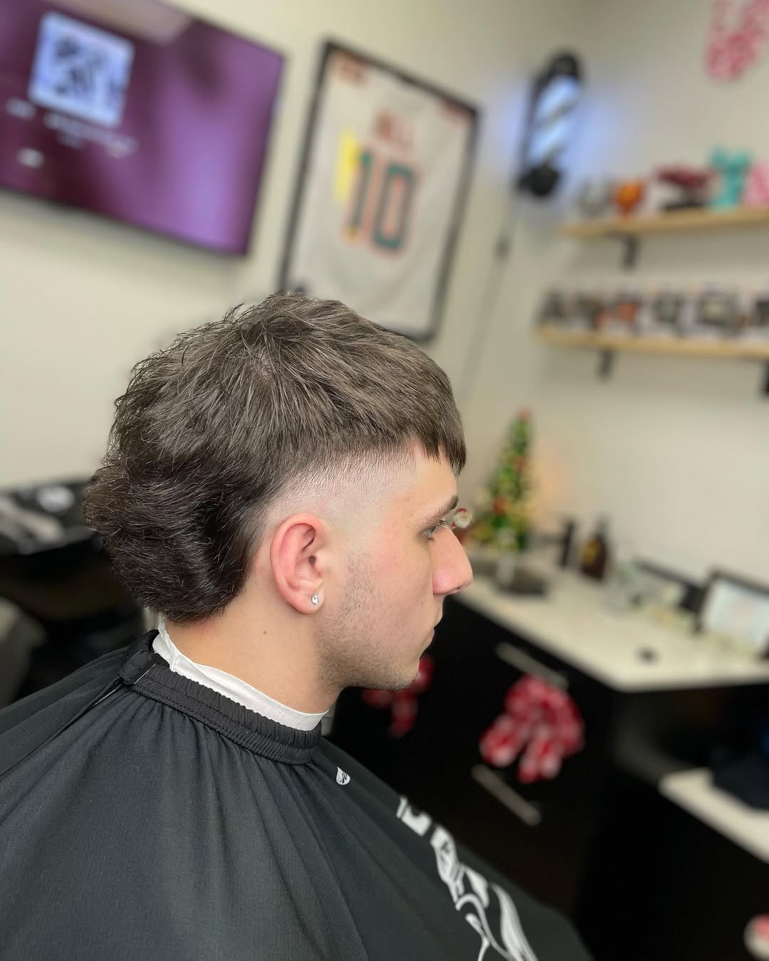 Fresh cut, client portrait